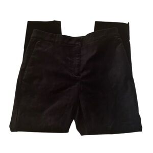 Ann Taylor Velvet Black Pants Pockets Piping Size 4P
